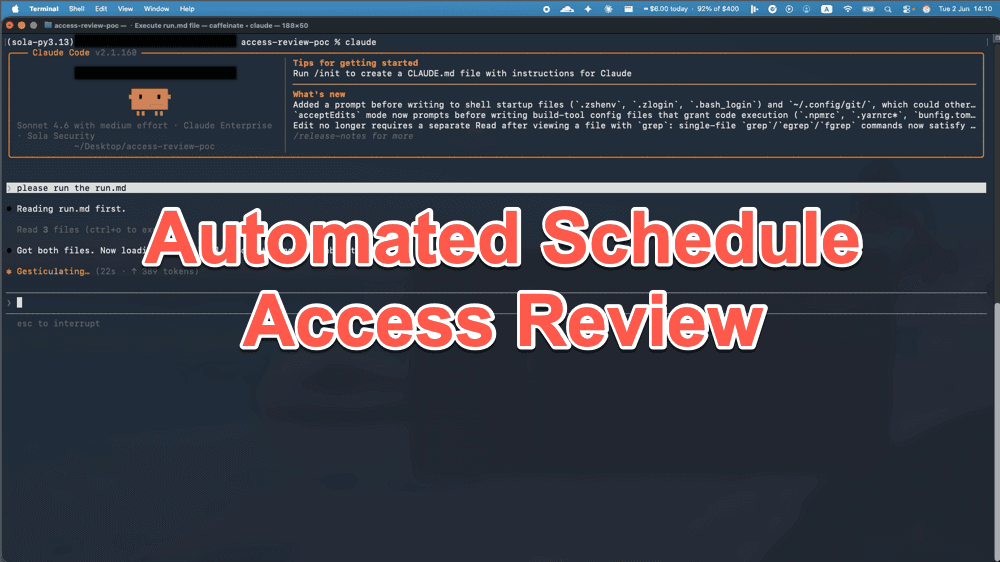 Automated Scheduled Access Review